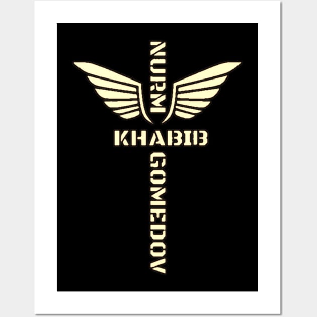 Khabib text Wall Art by The Rocket Podcast